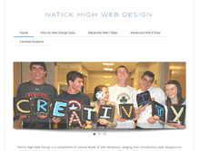 Tablet Screenshot of natickhighwebdesign.com